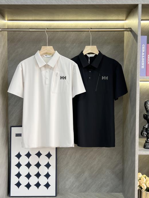 点此购买 海丽汉森夏季男士轻户外休闲商务风速干防晒凉感短袖POLO衫 qk 343390 商品图0
