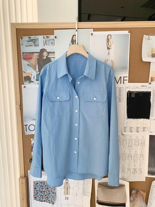 【高品质私服】【IC全棉府绸长袖衬衫】清新淡雅如春日晴空，温柔中带着活力，G1310-CC【无标出货 介意慎拍】 商品图10