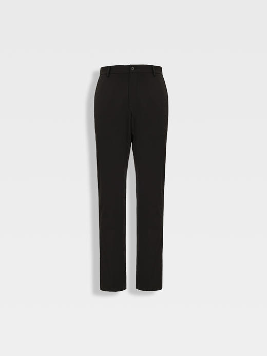 callisto黑色合体直筒微收脚商务休闲裤 商品图0