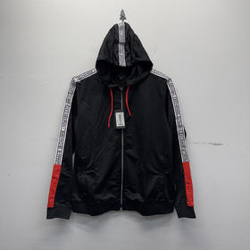 Armani Exchange/AX  男士日常休闲Logo条带全拉链连帽夹克外套
