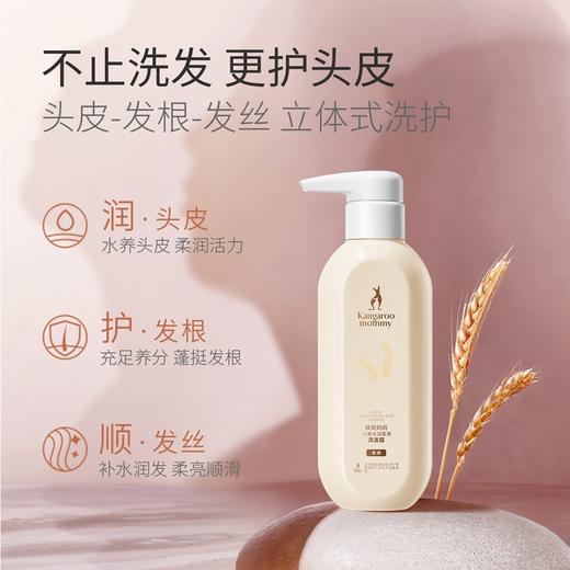 袋鼠妈妈 小麦水润柔滑洗发露(柔顺)-300g A100189901 商品图3