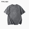PINLI品立2026夏季新款字母印花圆领短袖T恤男士上衣BG262111502 商品缩略图2