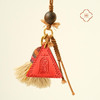 米马饰物 独家设计朱砂阿弥陀佛三角牌藏风流苏包挂别挂稳固/守护 商品缩略图4