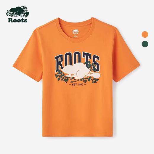 【2件9折】【ROOTS】女式休闲海狸短袖T恤 商品图1