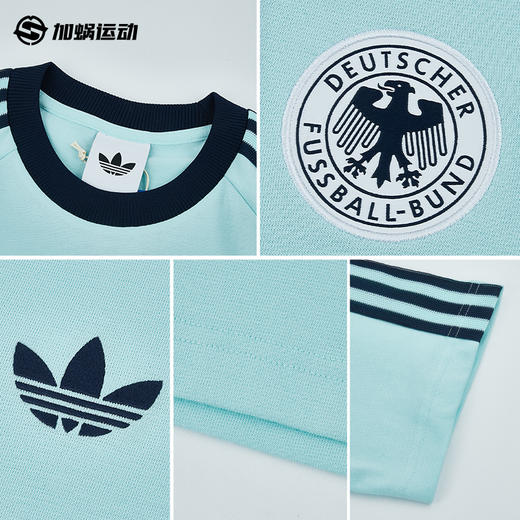 SFS正品 Adidas阿迪达斯2026世界杯德国队复古足球休闲文化修身短袖T恤KE2928 商品图2