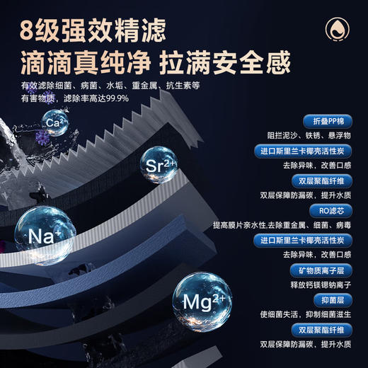 海尔（Haier）家用净水器 矿物质水直饮一体机甜美鲜矿水1200G 8年长效RO厨房专用台下用净水机RO反渗透星河R857 1200G甜美鲜矿水净水器【8年真长效ro膜】 商品图4