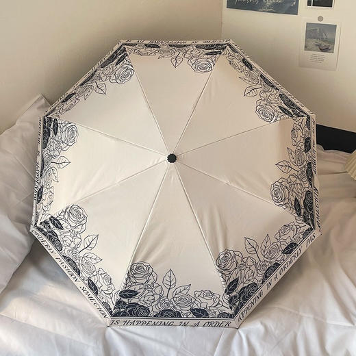 韩国AVRNA 法式高级感碎花 晴雨伞/太阳伞/遮阳伞 晴雨两用 自动款/手动款 商品图3