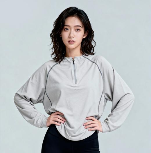 【NICESELF 都市运动户外速干长T恤】【NICESELF  春季半拉链立领卫衣男女款】吸湿速干｜光子抗菌｜UPF100+防紫外线｜注入全天候清爽保障 商品图2