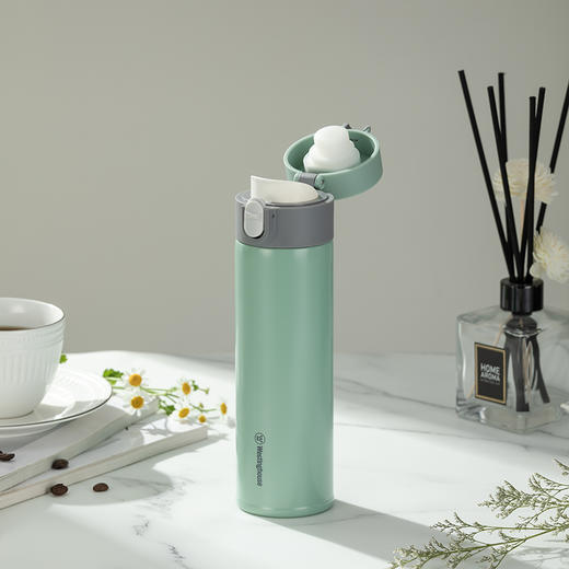 西屋 轻享弹跳保温杯-云杉绿400mL WB401-GN 商品图2