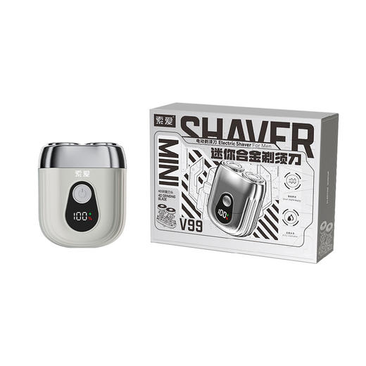 索爱 小水滴电动剃须刀【标配】5W V99 商品图2