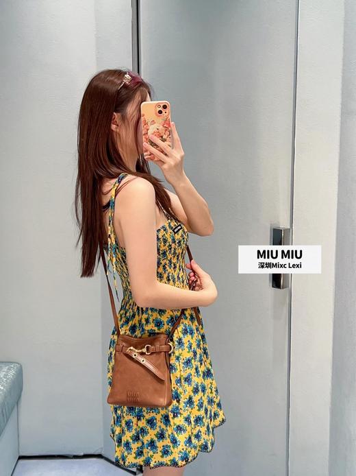 缪缪 26Ss春夏新款 向日葵黄碎花吊带连衣裙（MM） 商品图8