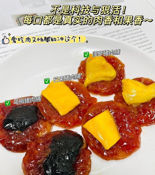 【水果猪肉脯】水果+猪肉脯的神仙CP！酸甜果香+鲜嫩肉脯，口味清爽绵密更有嚼劲！独立小包装，随吃随拿！【龙之逸-X】 商品图2