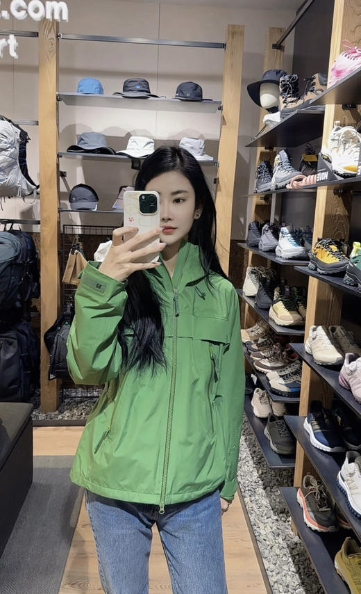 韩国订单可陇Windchaser女士连帽风衣冲锋衣外套032601 商品图6