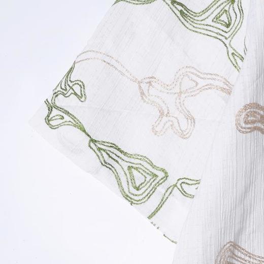 SDSA男装2026新款高贵轻奢抽象曲线刺绣肌理短袖衬衫百搭宽松上衣 商品图2