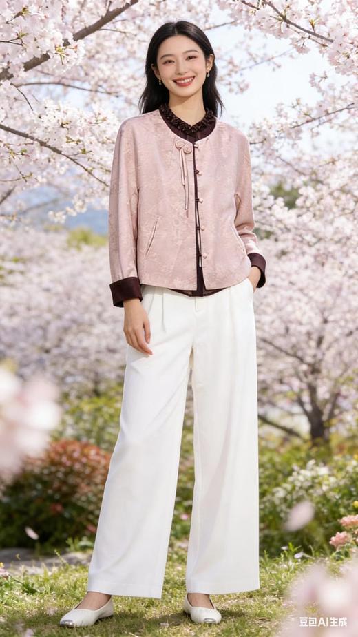 64W018春款外套 新中式国风短款外套 商品图7