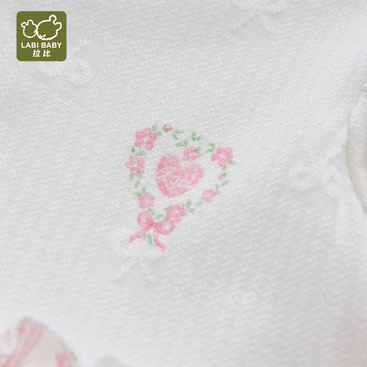 拉比童衣夏花园全开连体衣粉红j6LZBB103303 商品图5