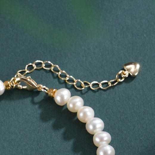 子佩集【两世欢缘】珍珠惜王妃手链【ZZSL021】5.5-6mm珠镀金莲蓬2601 商品图4