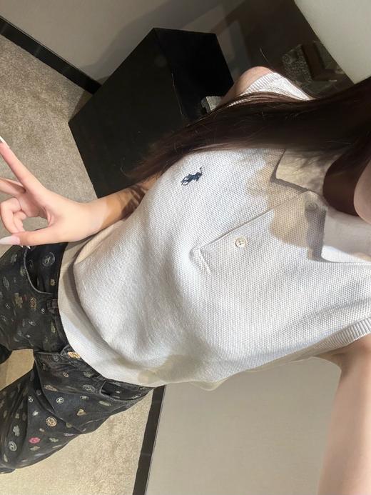 拉夫劳伦 26SS春夏新款 无袖套头翻领polo针织背心（MM） 商品图3