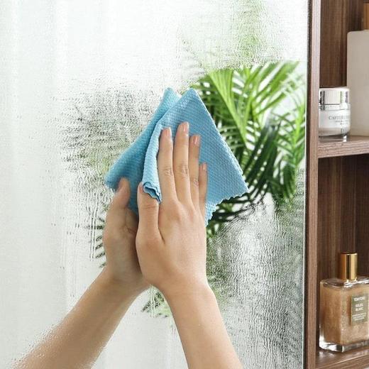 美丽雅 鱼鳞玻璃抹布5片 25*25cm*1袋 HC83714 商品图4