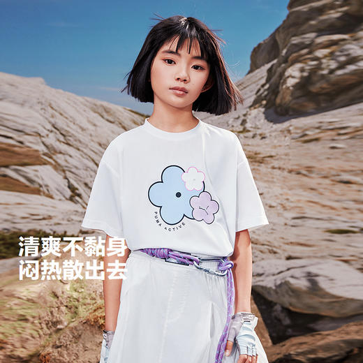 PUMA彪马童装2026夏季新款儿童女童短袖T恤防晒吸湿速干 商品图0