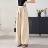 米思阳新款时尚气质宽松阔腿裤休闲显瘦薄款裤子女5T24BH2370 商品缩略图3