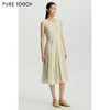 PURE TOUCH女装26春夏新款圆领无袖连衣裙腰部系带中长款过膝长裙 商品缩略图3