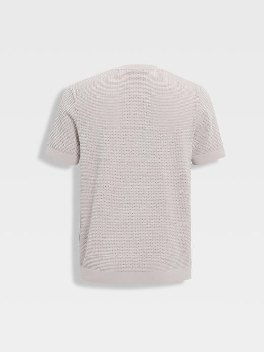 callisto咖色Y字领凉感网眼T恤 商品图6