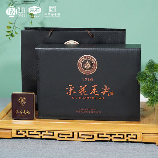 2026新茶采花毛尖1716礼盒 明前早春嫩芽 205g 商品图0