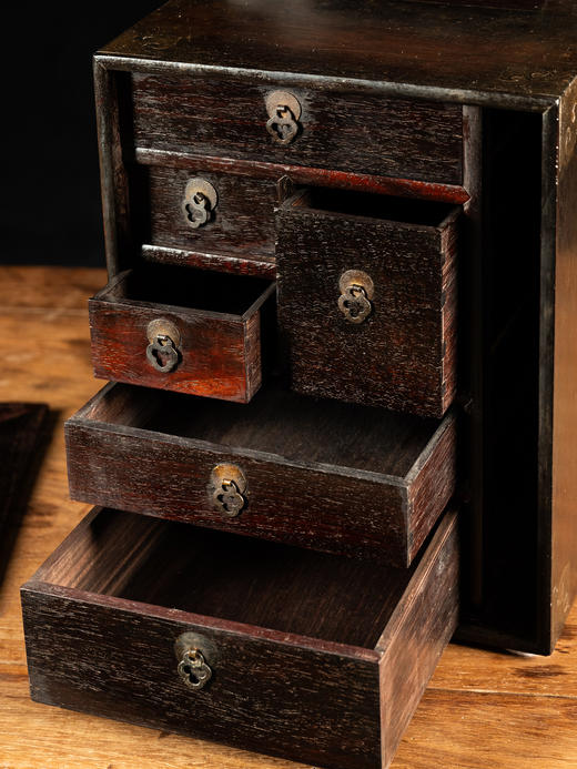 清早期 紫檀提梁文房箱 商品图2