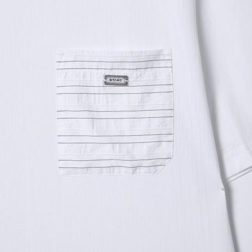 SDSA男装2026新款高贵轻奢潮牌撞色拼接口袋圆领短袖T恤百搭宽松 商品图2