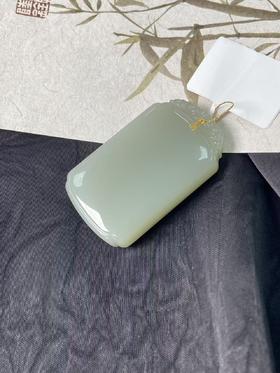 【快抱】【于田产和田玉于田料青白玉平安无事牌】出证书，发货1~5天，48小时鉴赏期