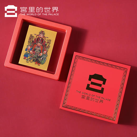 【宫里送財】财星高照·五路财神金箔手机贴 商品图9