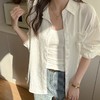 智性老钱风轻氧亚麻衬衫 春夏防晒女士衬衫轻奢高级感长袖外穿薄款纯色外套 商品缩略图4