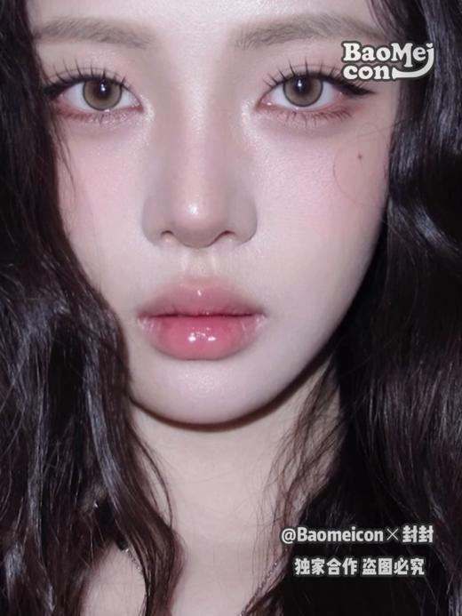 BAOMEICON·半年抛  水光橘棕 14.2  <封封同款> 清冷又日常！甜妹挚爱的晶冻透感玻璃珠！国产0-800度<一副两片> 商品图5