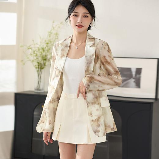 米思阳2024夏季新款新中式晕染慵懒上衣轻薄设计透气防晒开衫2345 商品图0