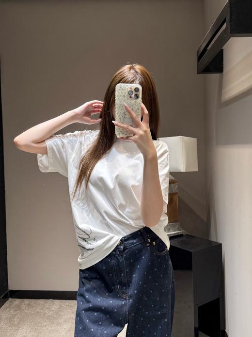 古驰 26Ss春夏新款 简约字母印花圆领短袖T恤（MM） 商品图6