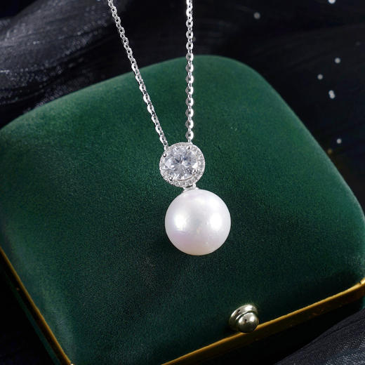 子佩集【如初珍爱】银S925珍珠惜王妃套链【P1903B】12mm珠双色圆形2601 商品图1