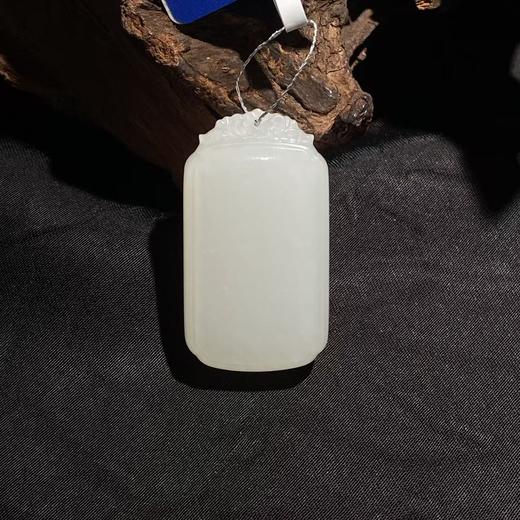 【快抱】【于田产和田玉于田料白玉无事牌 35*19】出证书，发货1~5天，48小时鉴赏期 商品图1