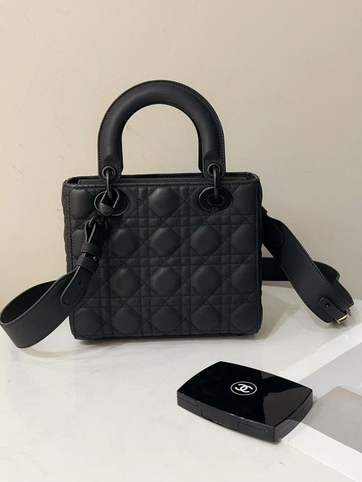 Dior 戴妃 四格 磨砂黑 牛皮 斜挎包 商品图1