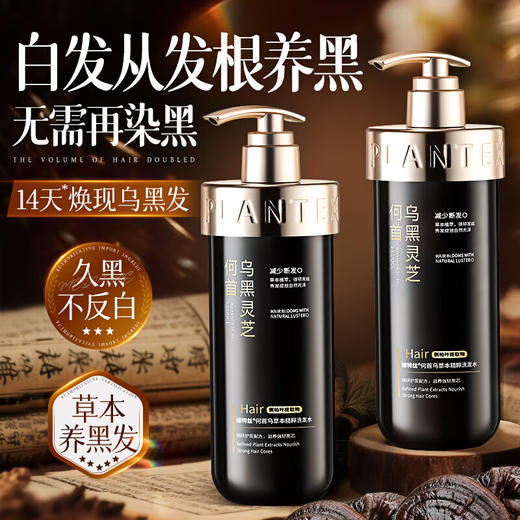 维特丝 何首乌草本精粹洗发水500g（黑灵芝） VXL9218 商品图3