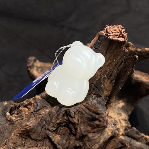 【快抱】【于田产和田玉于田料白玉小萌熊】出证书，发货1~5天，48小时鉴赏期 商品图1