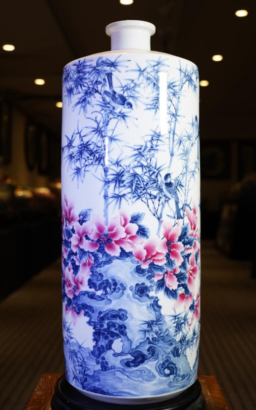 釉下彩紫气东来梅瓶 商品图2