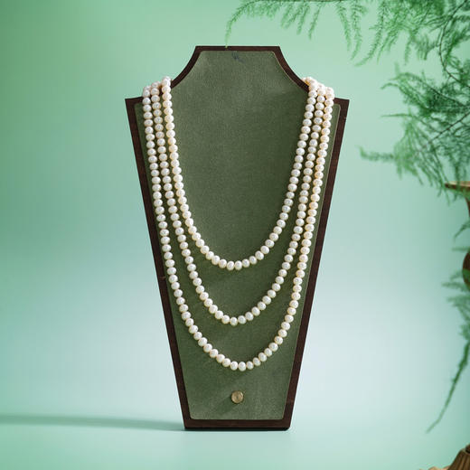 子佩集【恒慕交织】珍珠惜王妃毛衣链【ZZMYL007】6mm珠三层2601 商品图0