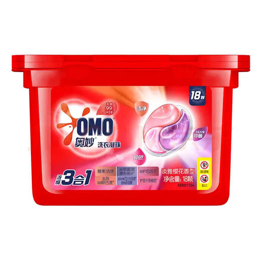 奥妙 三合一淡雅樱花洗衣凝珠18颗 6902088951127 商品图0