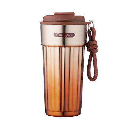 西屋 庭光漫染便携双饮咖啡杯焦糖茶550mL WB500-TC 商品图0