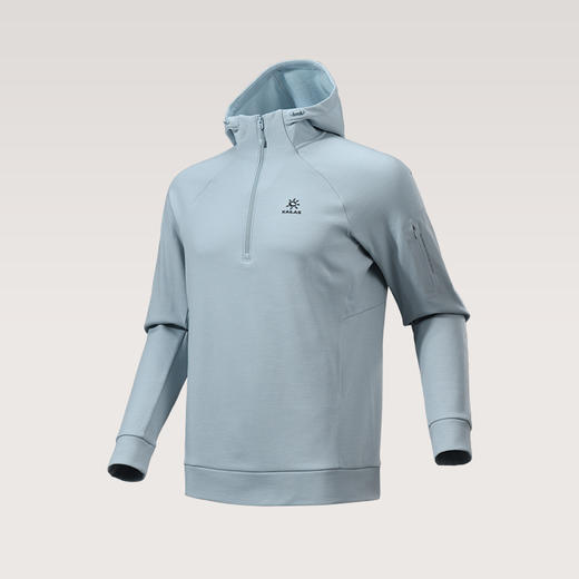 KAILAS凯乐石 XM4 男款连帽半开美丽诺羊毛抓绒衣 KG2532194 商品图1