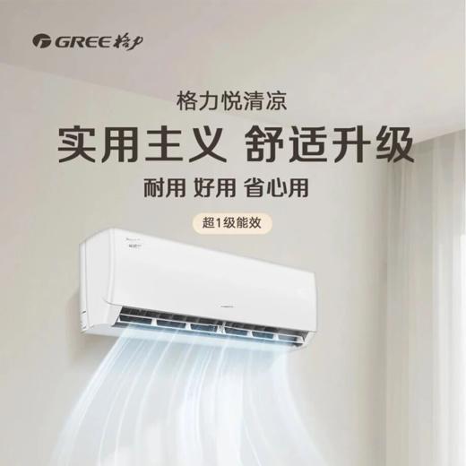 GREE格力 悦清凉 大1匹/1.5匹 新一级能效变频冷暖家用空调 商品图0