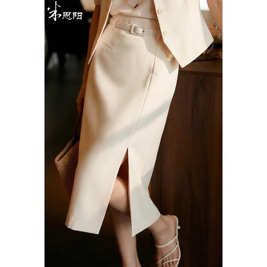 【显瘦开叉裙】米思阳2026夏季时尚高级感通勤百搭高腰显瘦包臀半身裙女4119/1459 商品图0