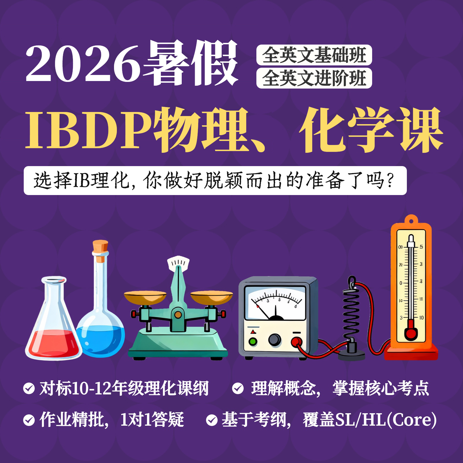 2026年 暑假班 IBDP物理、化学课