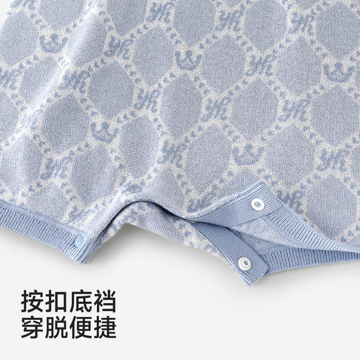 【高定系列】英氏哈衣套装男宝宝春夏连身衣背心哈衣长袖上衣套装 商品图3